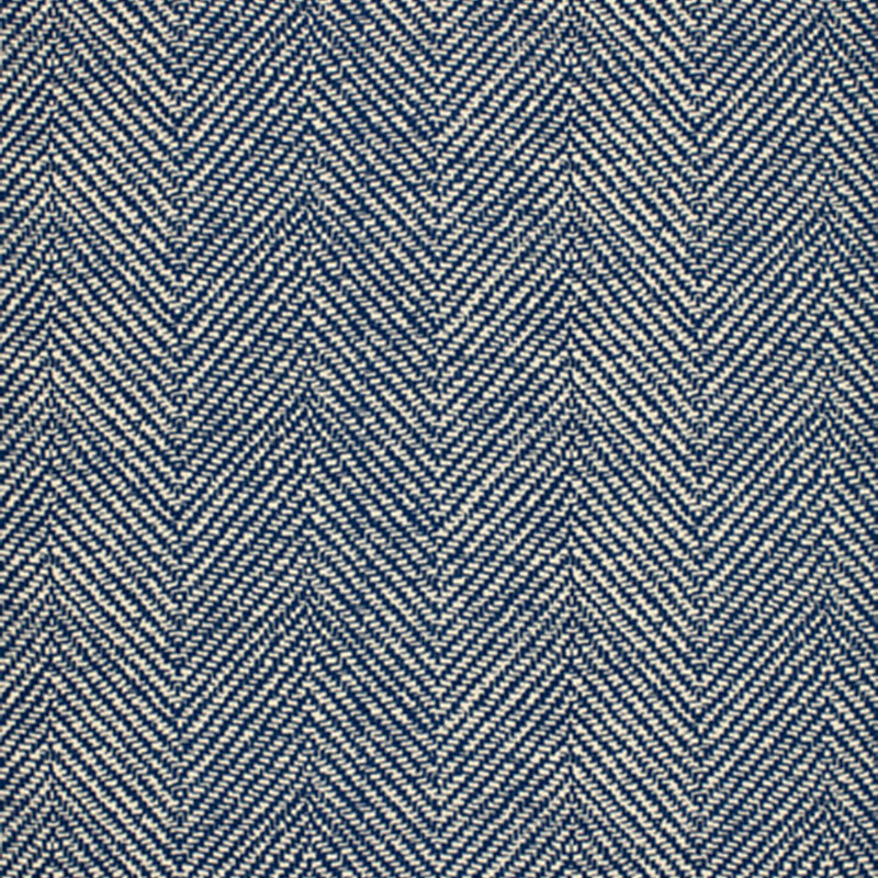Looking 173041 Chevron D'Ete Blue by Schumacher Fabric