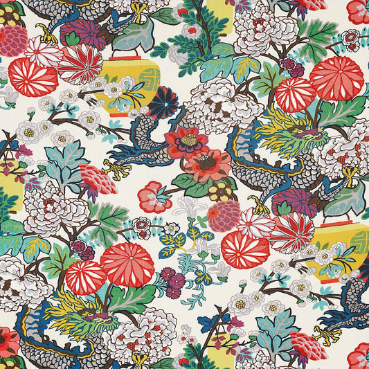 Select 173273 Chiang Mai Dragon Alabaster by Schumacher Fabric