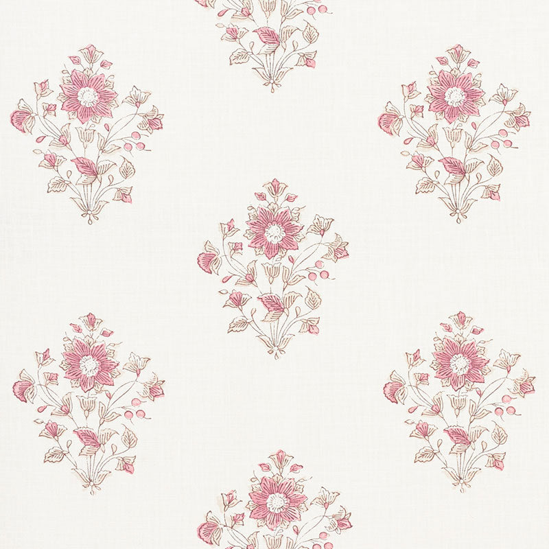 Save 173763 Beatrice Bouquet Pink by Schumacher Fabric