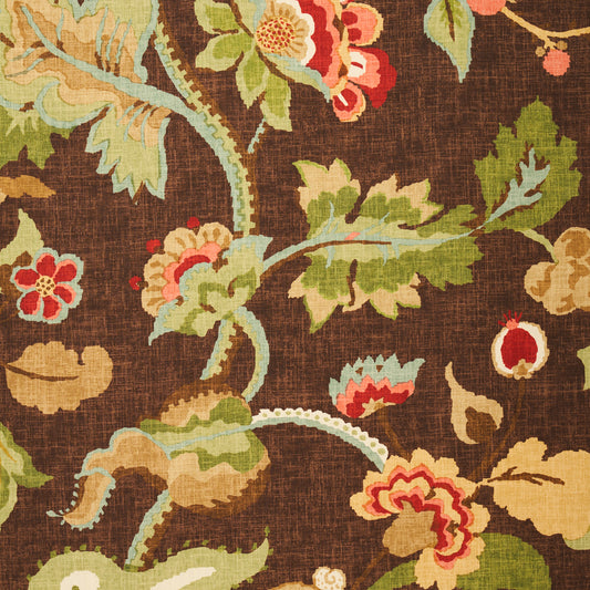 Looking 173912 Khantau Tree Mahogany by Schumacher Fabric