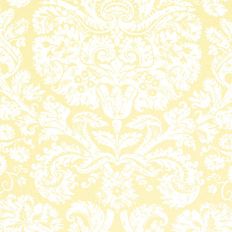 Save 174130 Barresa Damask Maize by Schumacher Fabric