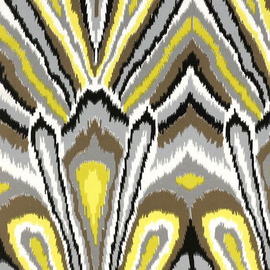 Order 174282 Peacock Print Driftwood by Schumacher Fabric