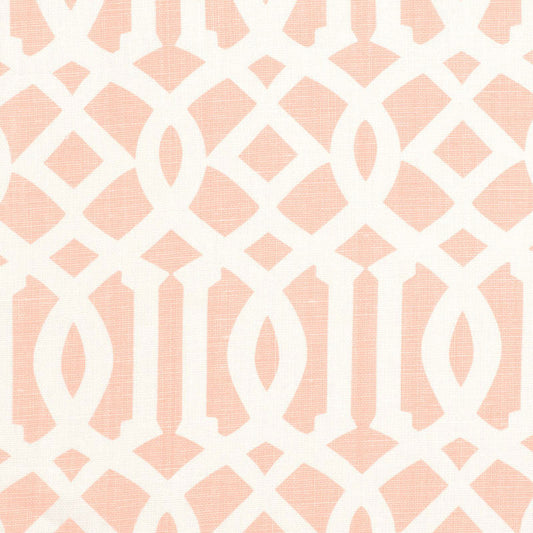 Looking 174416 Imperial Trellis Ii Blush by Schumacher Fabric