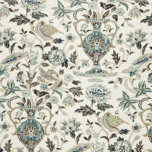 View 174551 Camberwell Vase Print Mineral by Schumacher Fabric