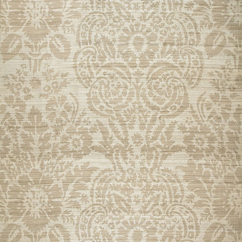 Shop 174610 Malay Damask Print Putty by Schumacher Fabric