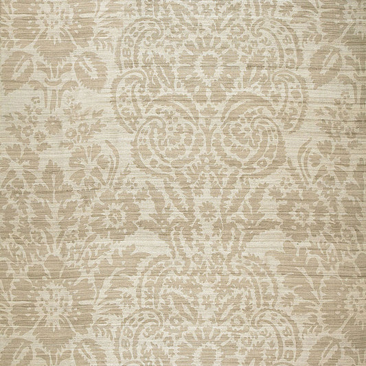 Shop 174610 Malay Damask Print Putty by Schumacher Fabric