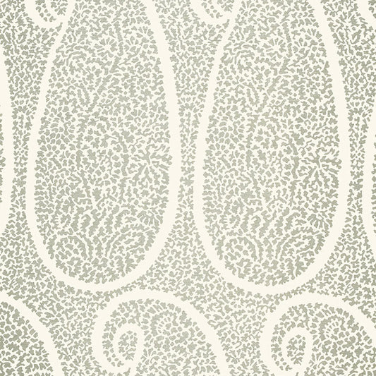 Acquire 174642 Ambala Paisley Fog by Schumacher Fabric