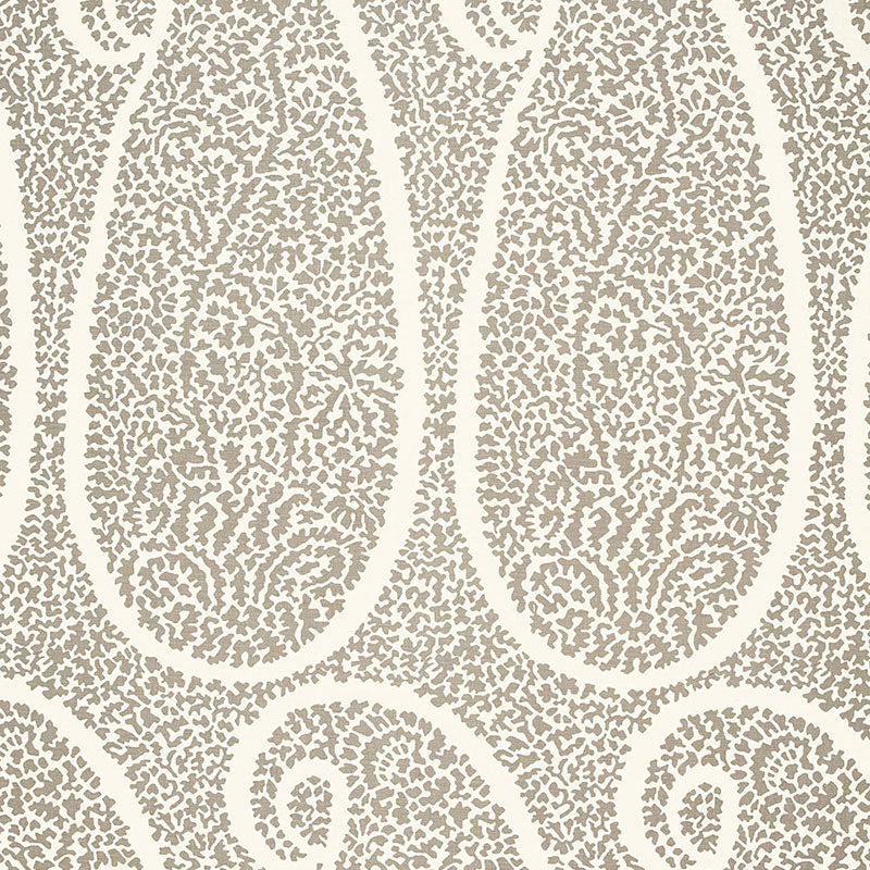 Looking 174643 Ambala Paisley Oyster by Schumacher Fabric