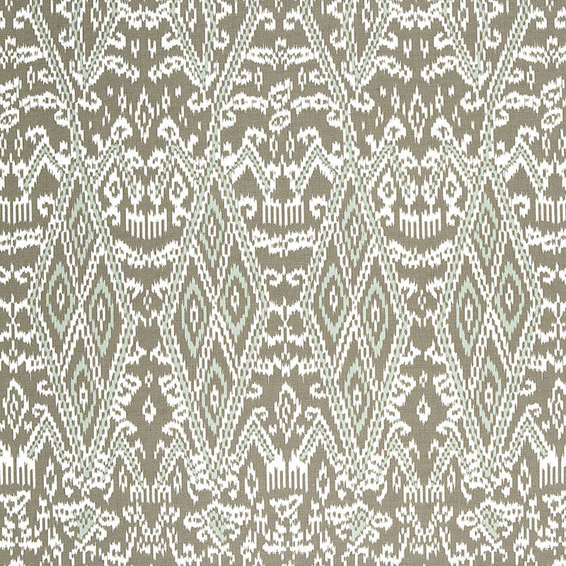Acquire 174751 Maya Ikat Print Greige by Schumacher Fabric