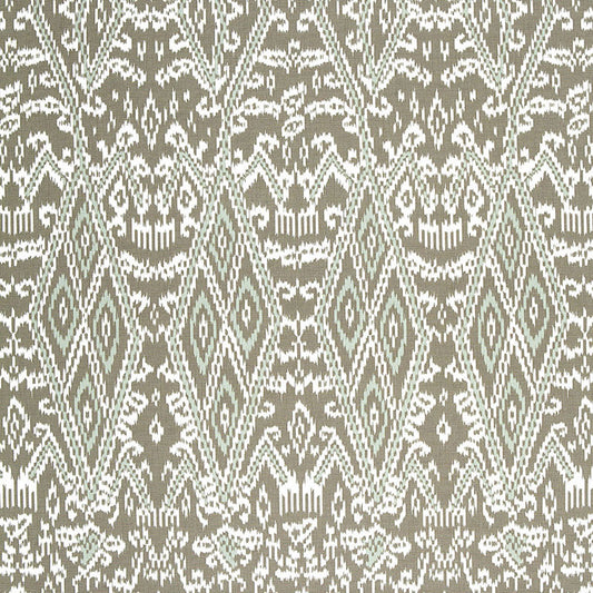 Acquire 174751 Maya Ikat Print Greige by Schumacher Fabric