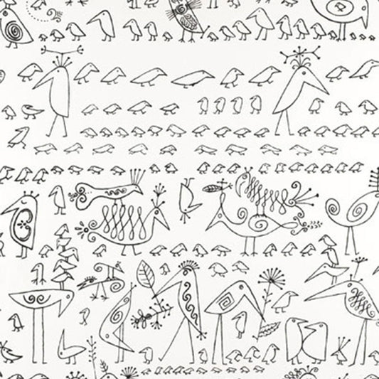Find 174770 Aviary Black On White by Schumacher Fabric