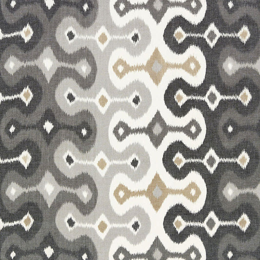 Save 174833 Darya Ikat Stone by Schumacher Fabric