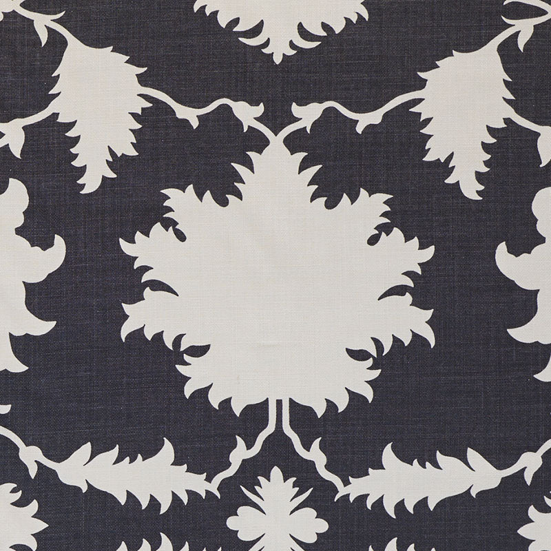 Looking 175035 Garden Of Persia Charcoal by Schumacher Fabric