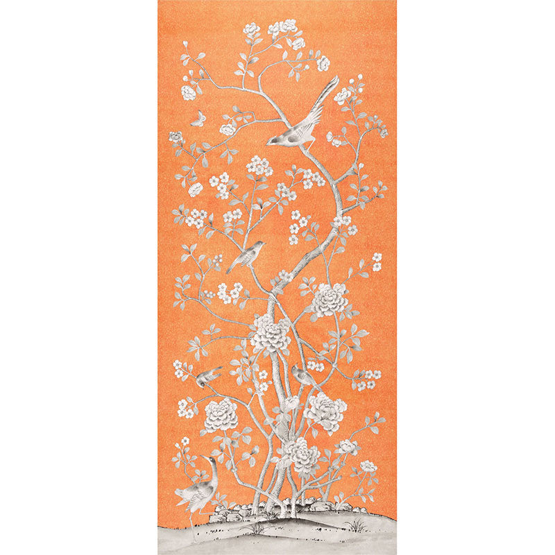 Buy 175044 Chinois Palais Tangerine by Schumacher Fabric