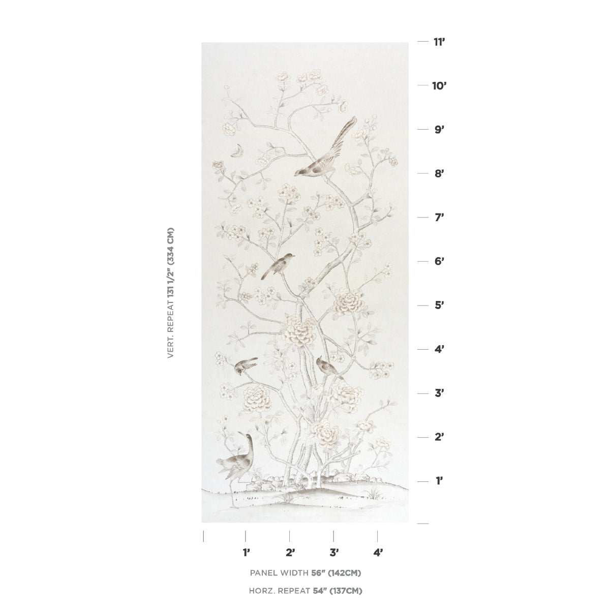 Purchase 175048 | Chinois Palais, Neutral - Schumacher Fabric