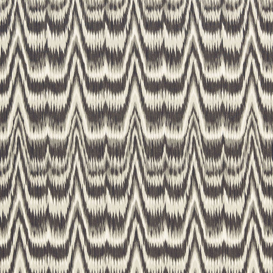 View 175122 Kamalia Ikat Print Smoke by Schumacher Fabric