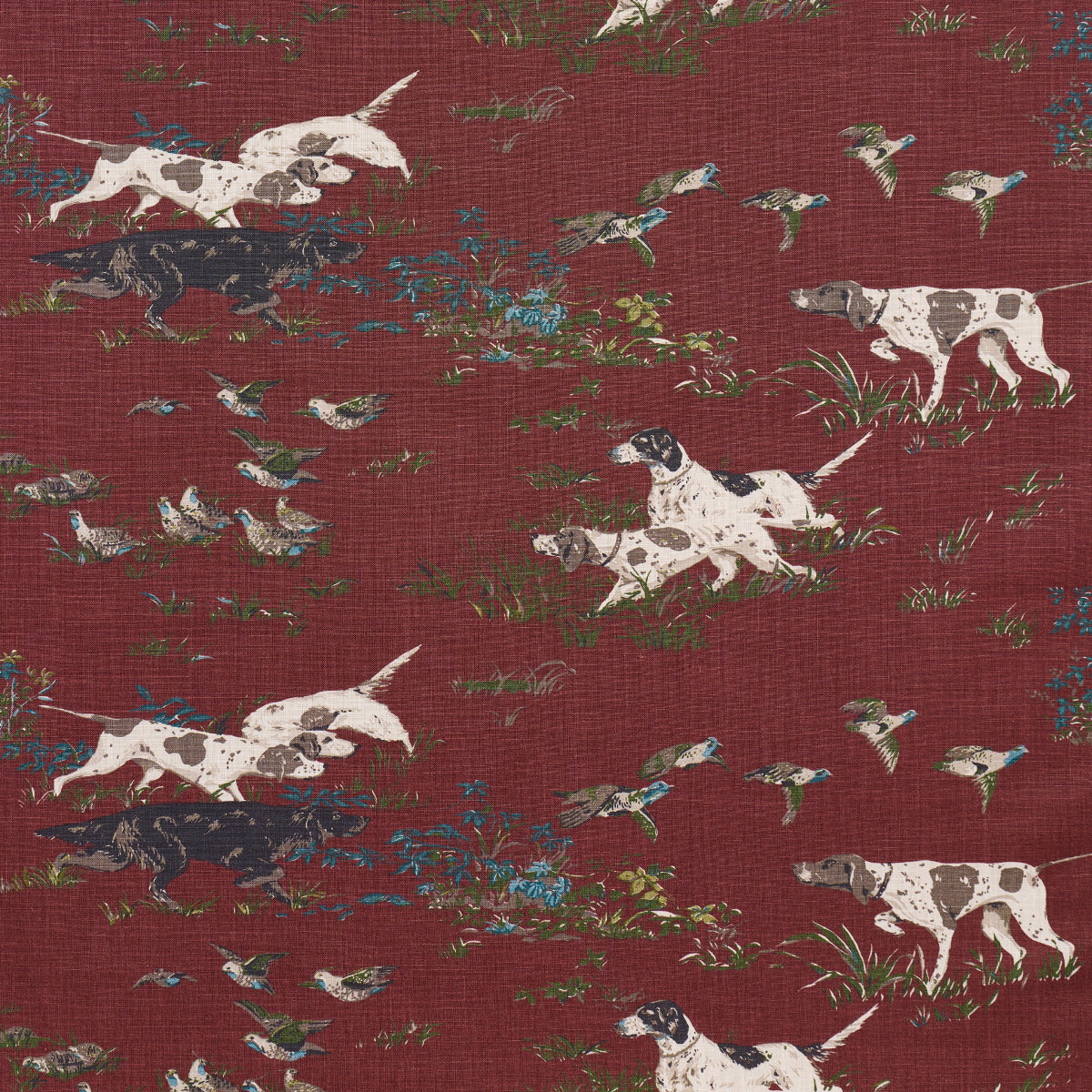 Purchase 175165 | Pointers, Burgundy - Schumacher Fabric