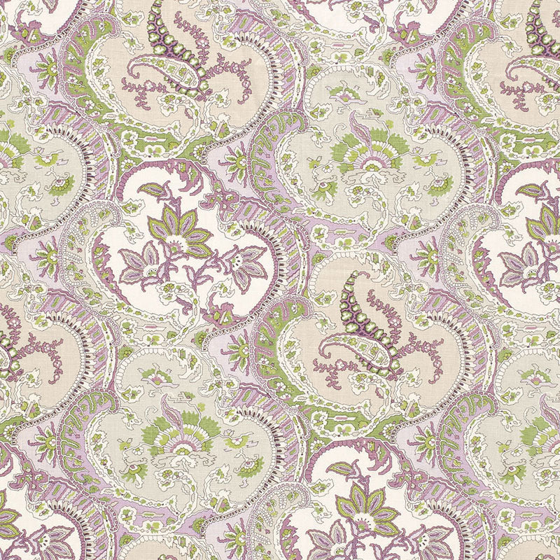 Looking 175551 Pickfair Paisley Lilac by Schumacher Fabric