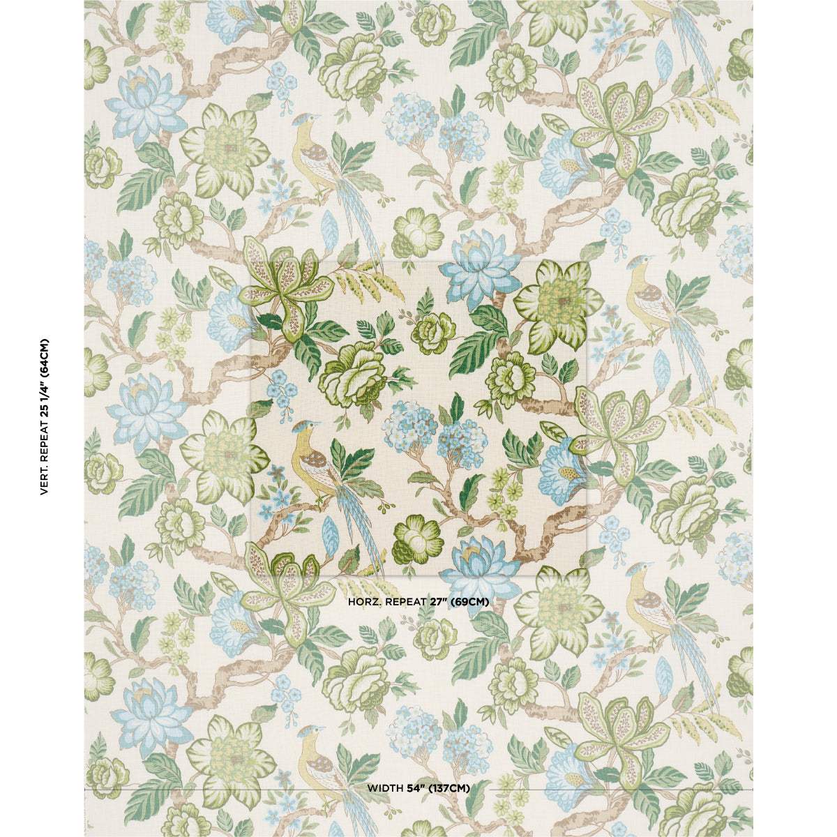 Purchase 175565 | Huntington Gardens, Paradis - Schumacher Fabric