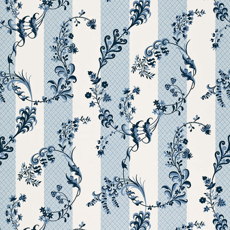 Buy 175590 Bagatelle Bleu Marine by Schumacher Fabric