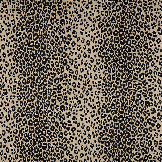 Looking 175725 Iconic Leopard Ebony/Natural by Schumacher Fabric