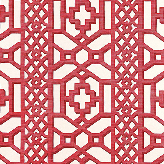 Search 175732 Zanzibar Trellis Chintz Lacquer by Schumacher Fabric