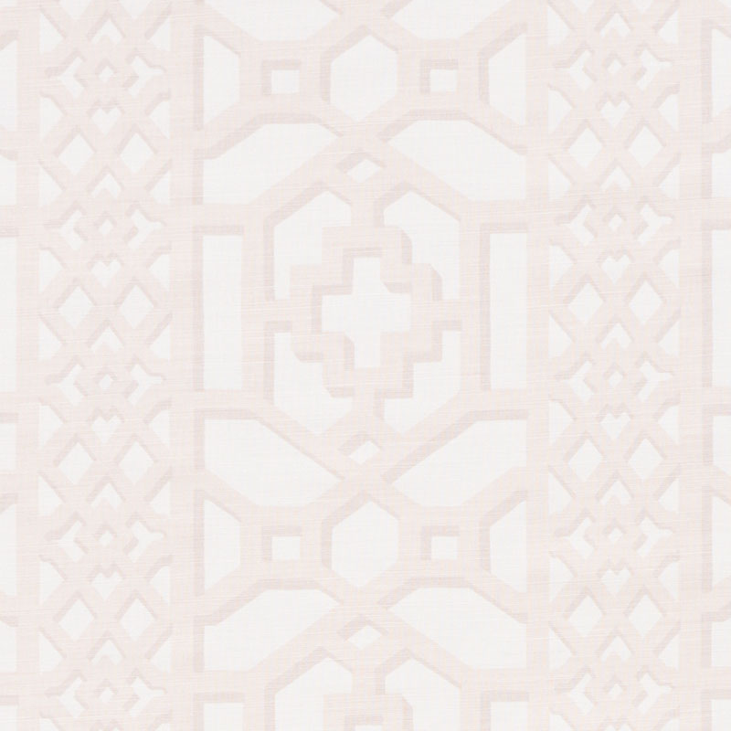 Order 175743 Zanzibar Trellis Matte Blush by Schumacher Fabric