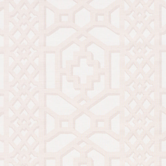 Order 175743 Zanzibar Trellis Matte Blush by Schumacher Fabric