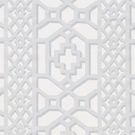 Find 175745 Zanzibar Trellis Matte Cloud by Schumacher Fabric