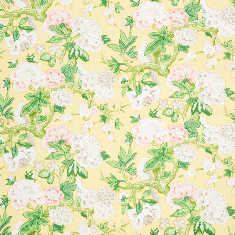 View 175878 Bermuda Blossoms Yellow by Schumacher Fabric