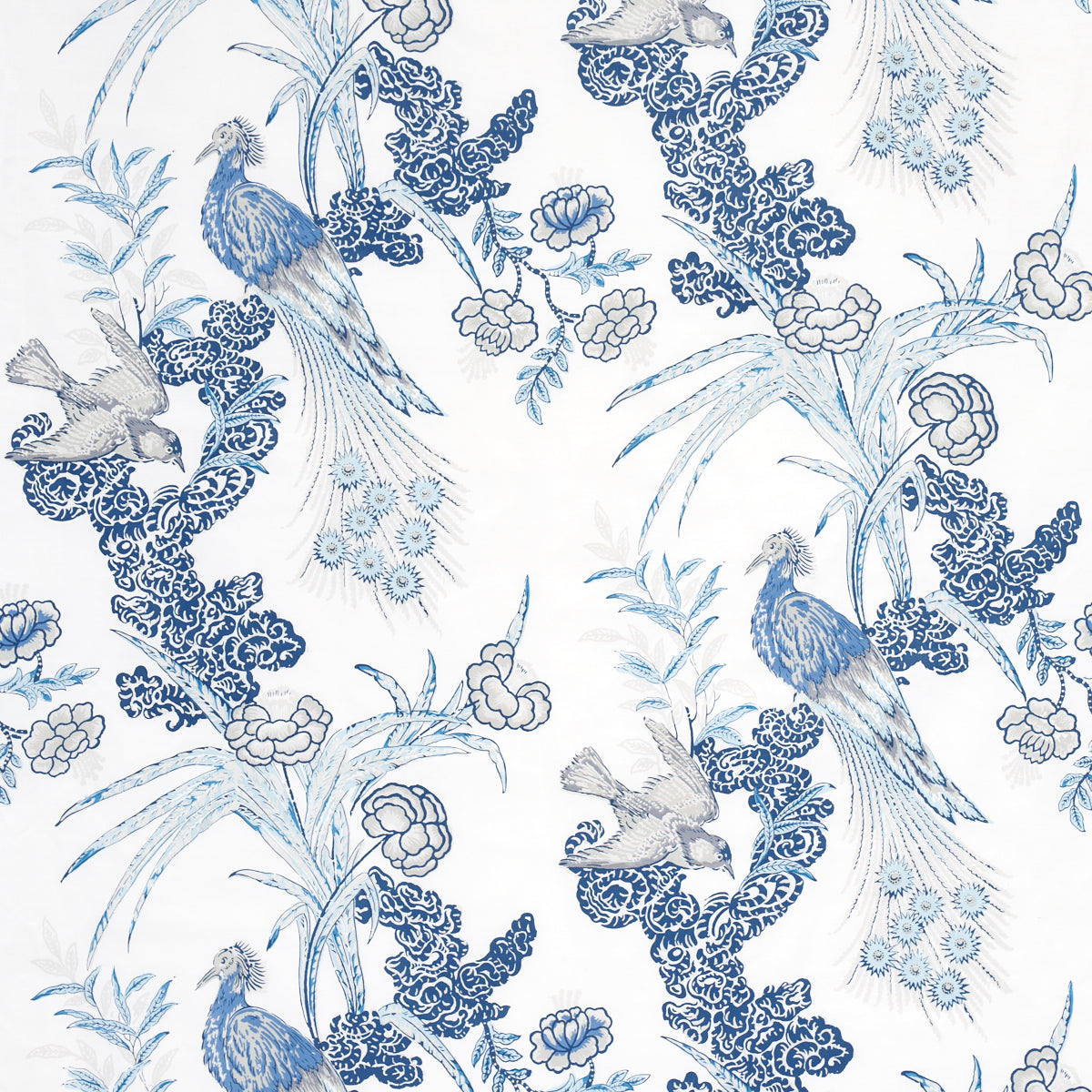 Purchase 175915 Peacock, Porcelain by Schumacher Fabric