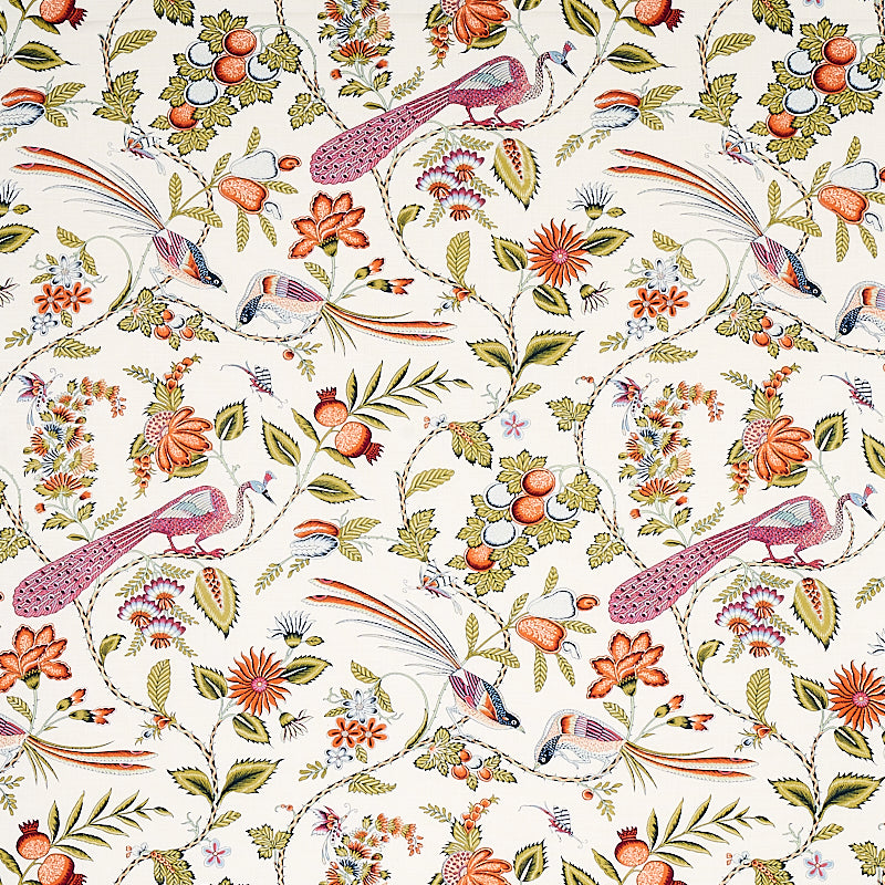 Save 175953 Campagne Persimmon Pink by Schumacher Fabric