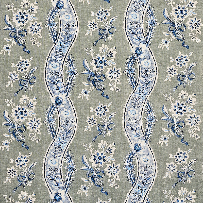 Select 175982 Le Castellet Gris Bleu by Schumacher Fabric