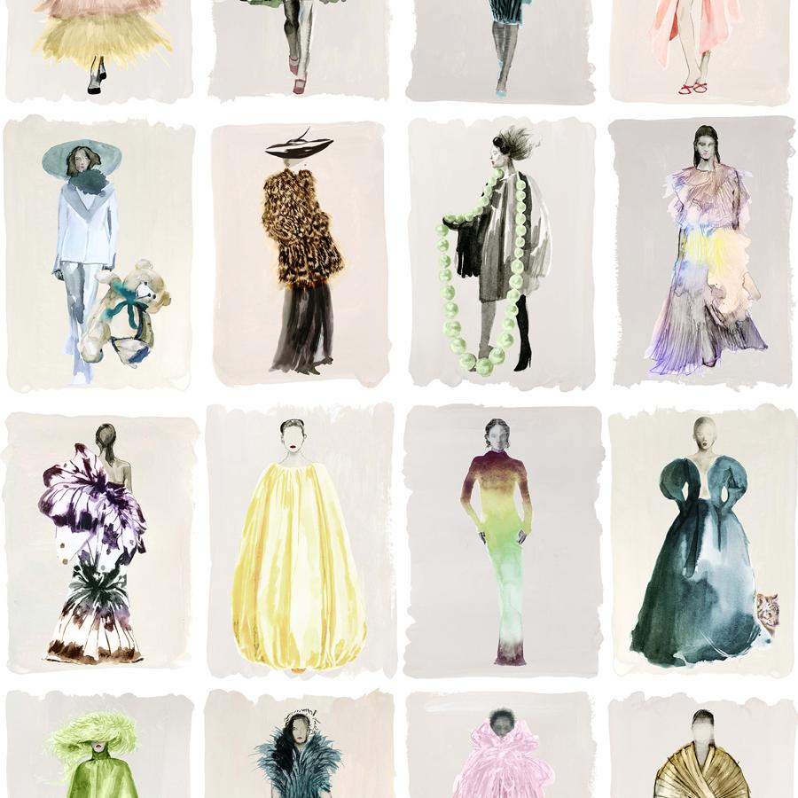 Purchase 175/1003M Couture Carousel, Pastel P Novelty - Cole & Son Wallpaper