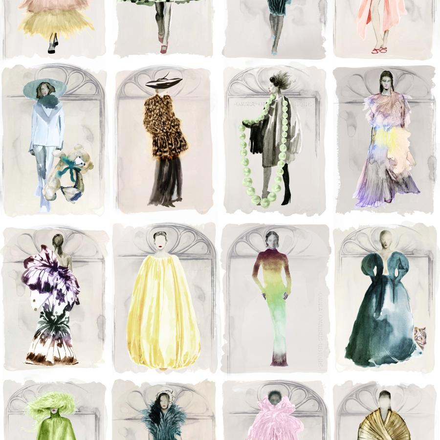 Purchase 175/2009M Couture Carousel W, Pastel Novelty - Cole & Son Wallpaper