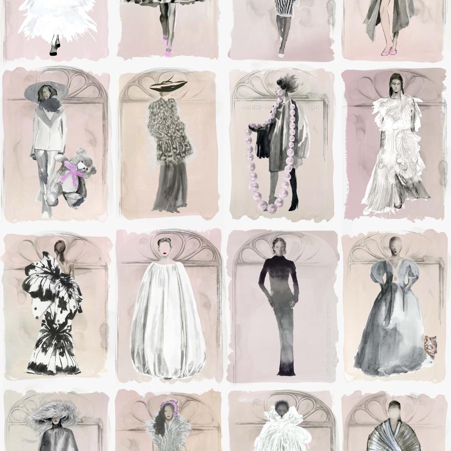 Purchase 175/2012M Couture Carousel W, Blush P Novelty - Cole & Son Wallpaper