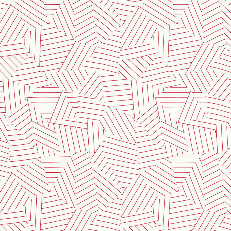 Search 176051 Deconstructed Stripe Red by Schumacher Fabric