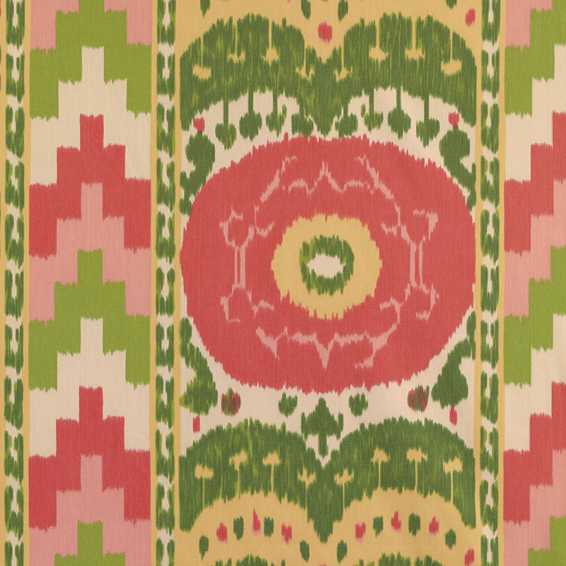 Buy 176063 Samarkand Ikat Ii Watermelon by Schumacher Fabric