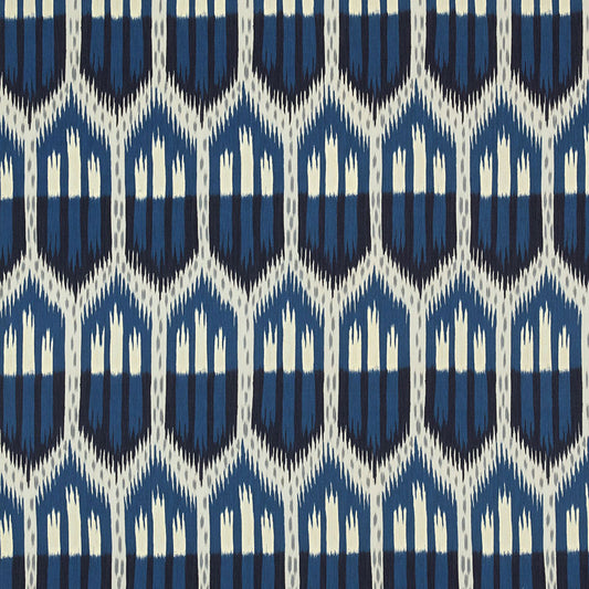 Shop 176084 Bukhara Ikat Indigo by Schumacher Fabric
