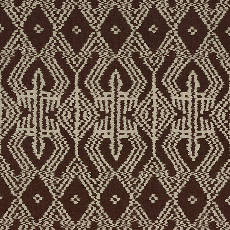 Buy 176093 Asaka Ikat Espresso by Schumacher Fabric