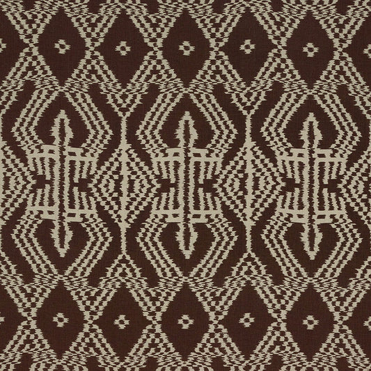 Buy 176093 Asaka Ikat Espresso by Schumacher Fabric