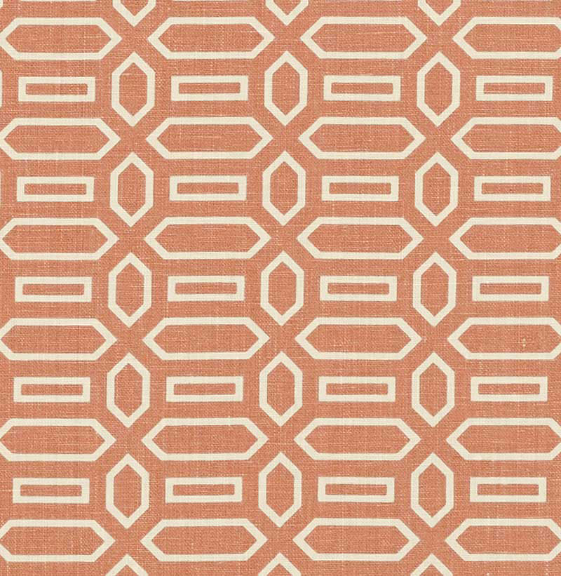 Select 176146 Pavillion Burnt Orange by Schumacher Fabric