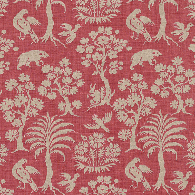 Order 176171 Woodland Silhouette Rhubarb by Schumacher Fabric
