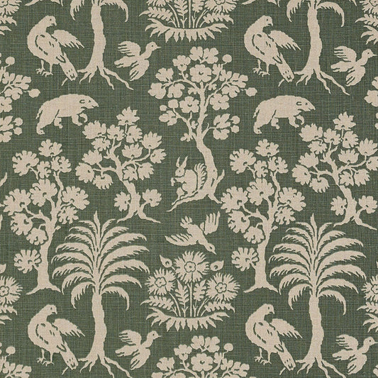 Buy 176173 Woodland Silhouette Moss by Schumacher Fabric