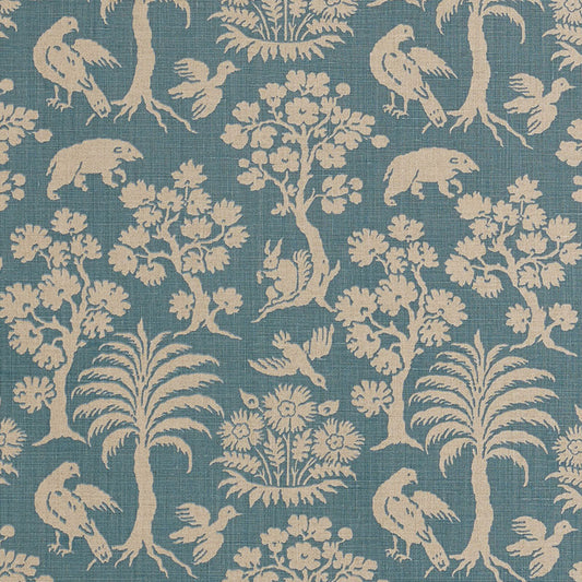Search 176174 Woodland Silhouette Cadet by Schumacher Fabric