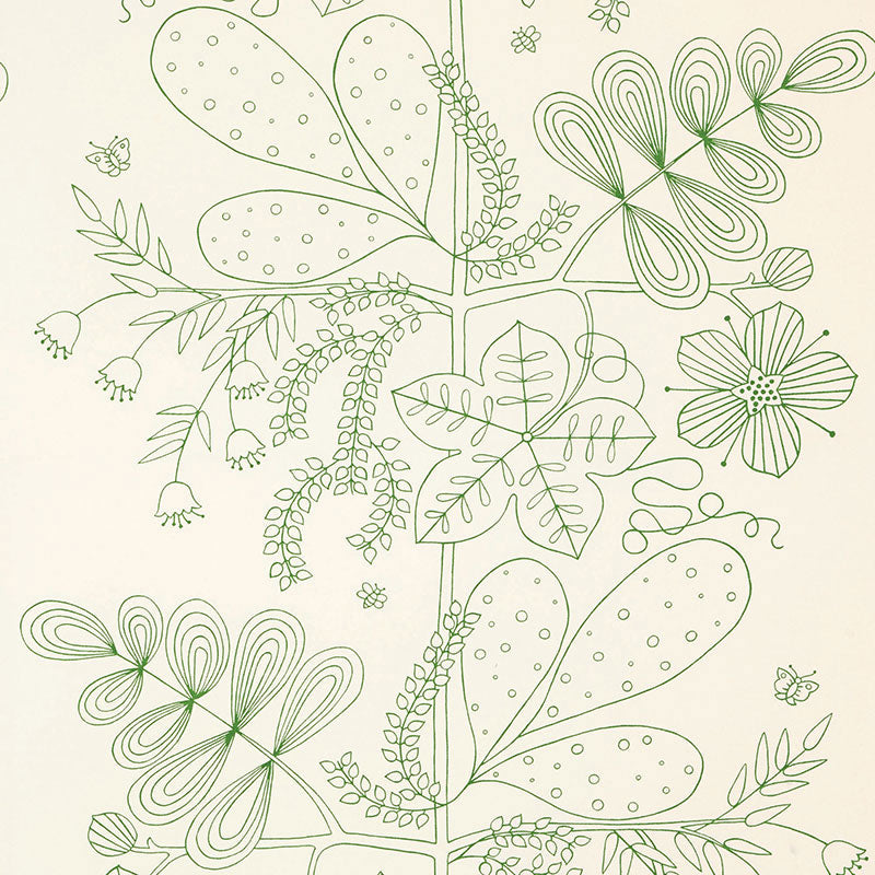 Purchase 176201 Blommen Print Leaf by Schumacher Fabric