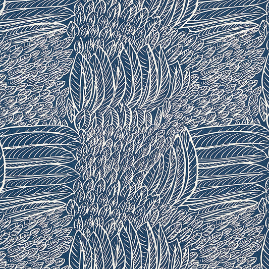 View 176233 Featherfest Navy by Schumacher Fabric