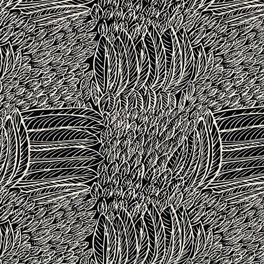 Looking 176234 Featherfest Black by Schumacher Fabric
