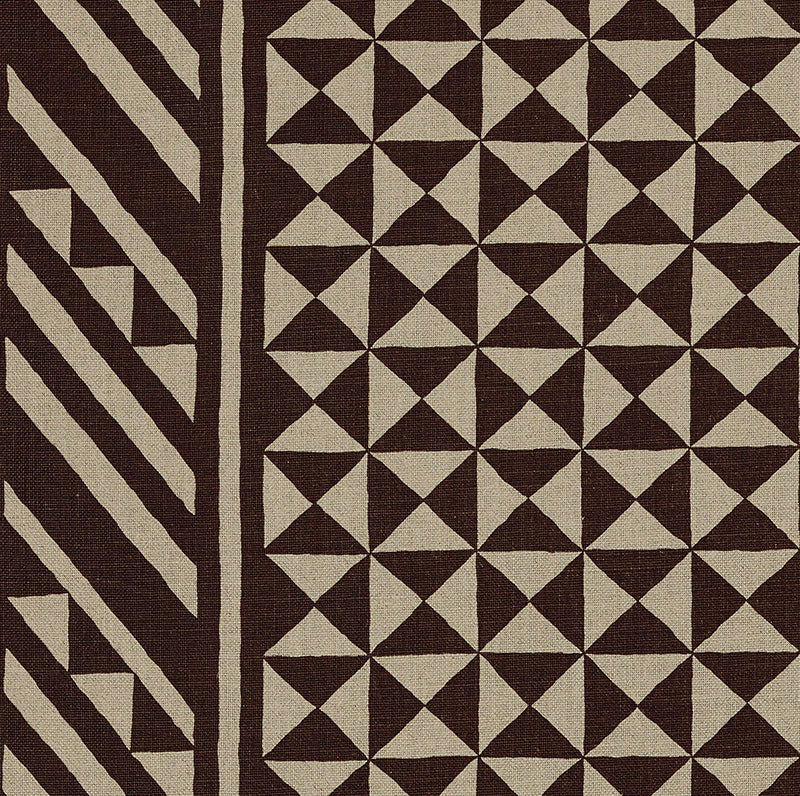 Order 176301 Nuba Brown On Natural by Schumacher Fabric