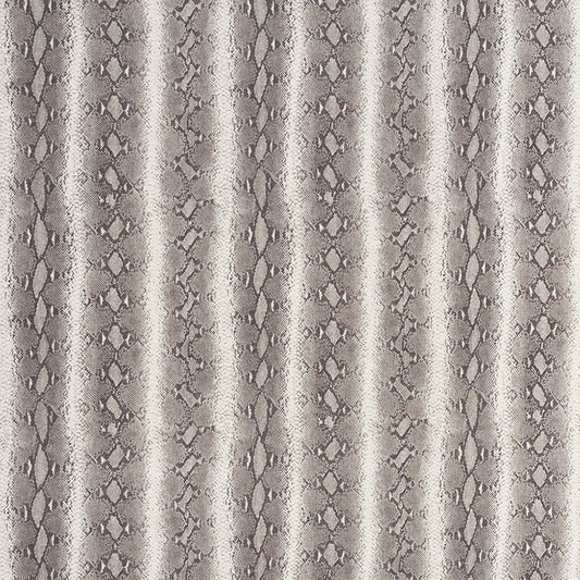 View 176351 Snake Rattle Roll Linen Ash by Schumacher Fabric